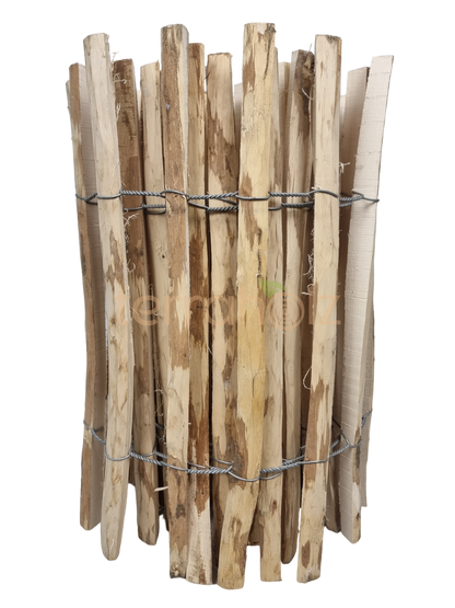 Staketenzaun, naturbelassen, 50cm Höhe, 500cm Länge, Haselnuss