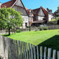 Picket fence, natural, 90cm high, 500cm long, hazelnut