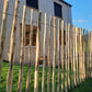 Picket fence, natural, 90cm high, 500cm long, hazelnut